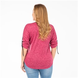 Туника, трикотаж, розовый