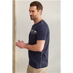 Фуфайка (футболка) муж BeGood SS23MJ240A темно-синий