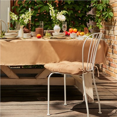 Подушка на стул «Этель» ECO, 42×42 см, бежевая