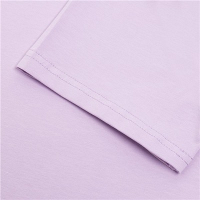 Футболка женская однотонная MINAKU: Basic line, лавандовая, размер 42