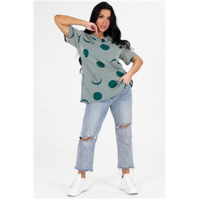 Туника 6087 (Зеленая полоска)