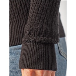 Кардиган тонкой ажурной вязки из хлопка и вискозы