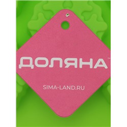 Форма для выпечки новогодняя Доляна «Снежинка», силикон, 30×17.5 см, 11 ячеек, салатовая