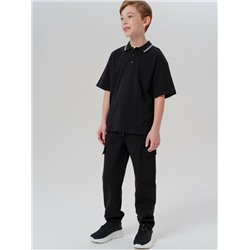 Джемпер трикотажный с воротником поло для мальчиков