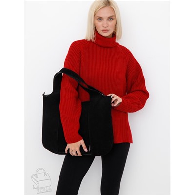 Сумка женская кожаная 91166MSS black Velina Fabbiano-Safenta в Новосибирске