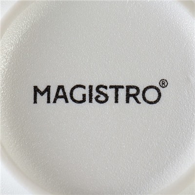 Набор салатников Magistro Lofty, 2 предмета: 300 мл, d=12 см, фарфор, белый