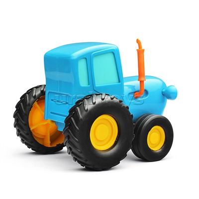 Модель металл Синий трактор 11 см, инерц, синий, в коробке