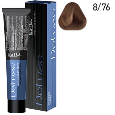 ЭстельDeLuxe Крем-краска для волос 8/76 Светло-русый коричнево-фиолетовый 60 мл