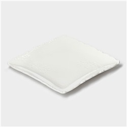 Пирожковая тарелка Magistro Kingdom, 21×2.1 см, квадратная, фарфор, белая