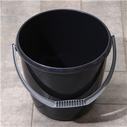 Ведро хозяйственное «Удачное.Эконом», 10 л, пластик, чёрное