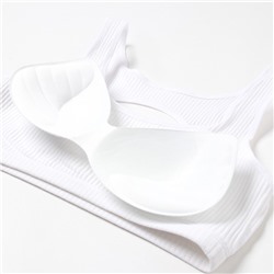 Комплект нижнего белья женский (топ, трусы) Collorista, белый, размер 42-44