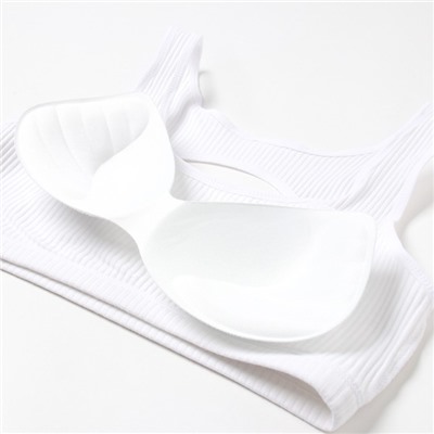 Комплект нижнего белья женский (топ, трусы) Collorista, белый, размер 42-44