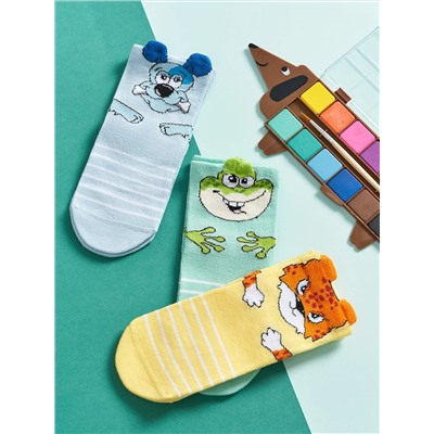 Omsa Носки OMSA kids   Calzino 21P71 с фантазийными пикотами (зверята)