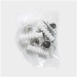 Полка откидная с держателем полотенец, 4 крючка, 58×25×13 см, хром