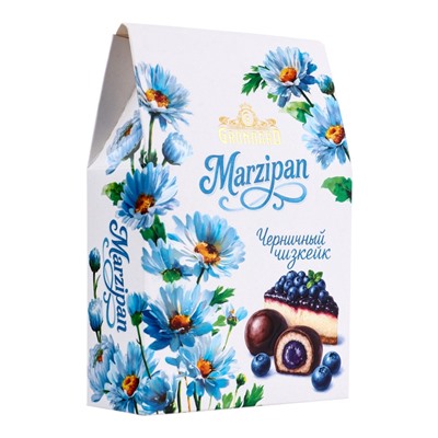 Конфеты глазированные «Черничный чизкейк», с корпусом из марципана с начинкой, 84 г