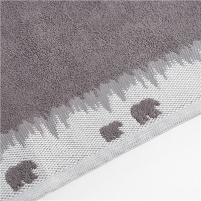 Полотенце махровое Love Life «Winter dream» 50×90 см, серый, 100% хл, 400 г/м²