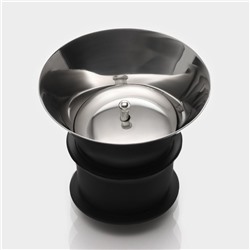 Декантер Magistro «Богема», 1.5 л, 15.5×20.5 см, металлическая крышка с диспенсером, стекло, прозрачный