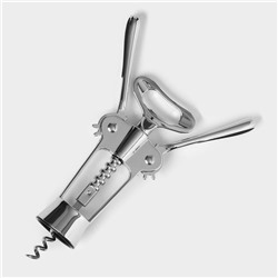 Штопор Доляна «Идея», h=18 см, цвет серебряный