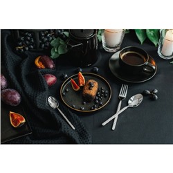 Вилка десертная Magistro «Олин», длина 16 см, нержавеющая сталь, серебристая