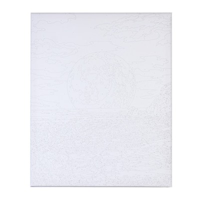 Картина по номерам на холсте с подрамником «Луна на закате», 40×50 см