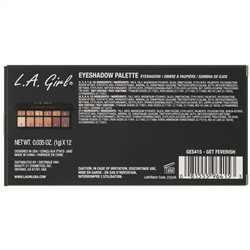 L.A. Girl, Палетка теней для век Get Feverish, 1 г (каждый оттенок)
