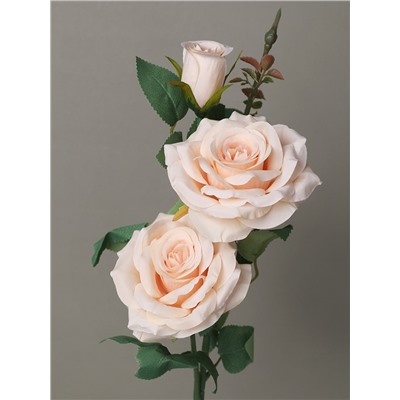 Цветок искусственный Роза 63 см / GT41-27 /уп 72/360/ (Белый)