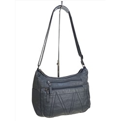 Женская сумка из искусственной кожи, цвет серый