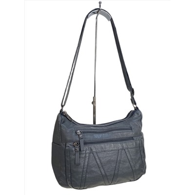 Женская сумка из искусственной кожи, цвет серый