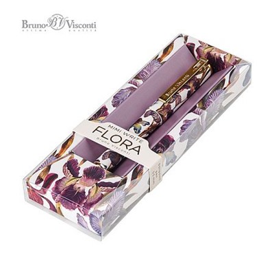 Ручка шариковая "MIMIWRITE. FLORA. ИРИСЫ" 0.5мм синяя в футляре 20-0484 Bruno Visconti