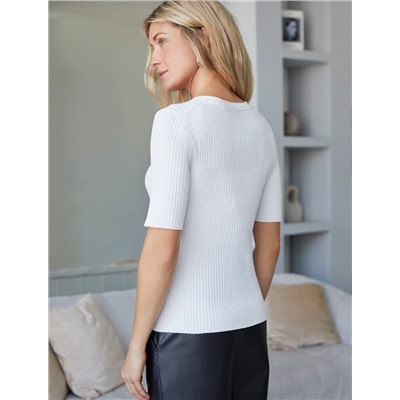 Джемпер тонкой вязки из вискозы с нейлоном