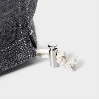 Чехол на бутыль для кулера Доляна Water, 19 л, 27×42×40 см, лён, серый