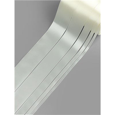 Атласная лента, набор 5 шт., 6/10/20/40/50 мм, 23±1 м, сливочная №02