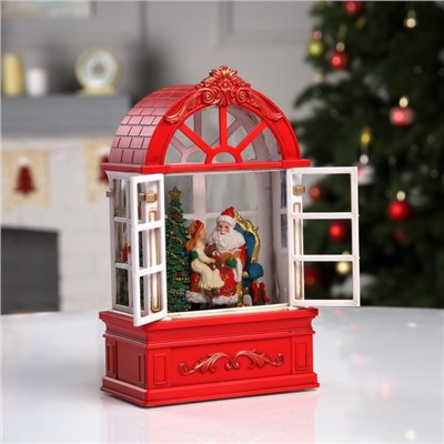 УЦЕНКА Фигура светодиодная «Дед Мороз в арке», 13.5×22×7.8 см, пластик, батарейки ААх3 (не в комплекте), USB, свечение тёплое белое