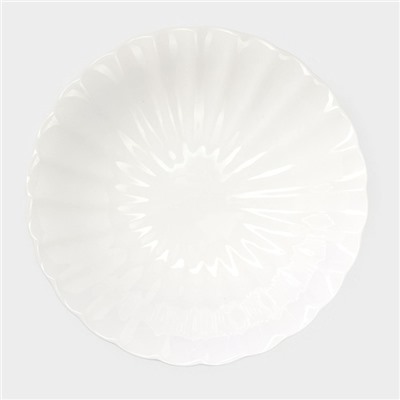 Подставка для десертов Magistro «Цветок», d=21.5 см, фарфор, белая