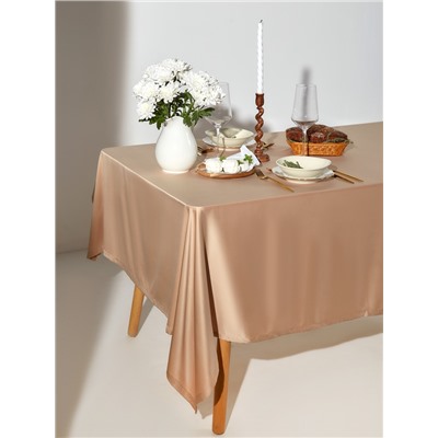 Скатерть «Этель» Gentle, бежевая, 150×110 см