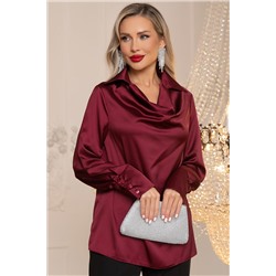 Блуза Шелковая сказка (рубин) Б14382-34М