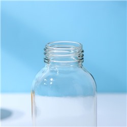 Бутылка для воды «Лидо», 400 мл, h=18 см, стекло, ремешок МИКС