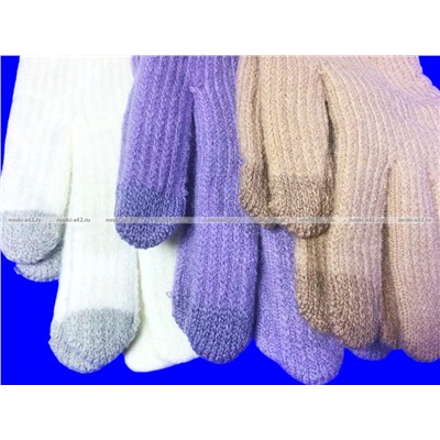 Перчатки женские зимние с начесом сенсорные арт. 7834