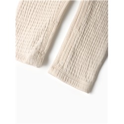 Комбинезон из жатой ткани Крошка Я, рост 62-68 см, молочный