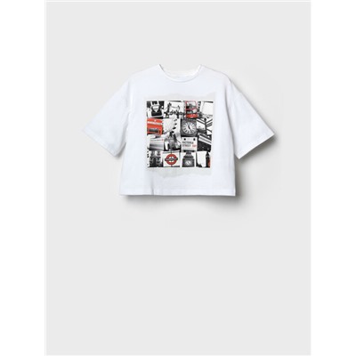 Фуфайка трикотажная для девочек (футболка)