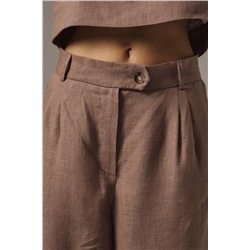 Брюки палаццо  TR241_Fawn/Кофе