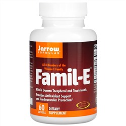 Jarrow Formulas, Famil-E, 60 капсул