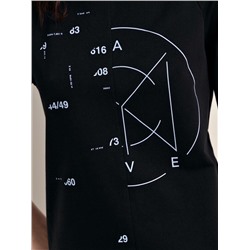 Платье женское CONTE Платье из футера свободного кроя «Geometry» LPL 1640