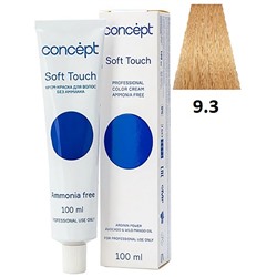 CONCEPT Soft Touch Крем-краска для волос без аммиака 9.3 Очень светлый блондин золотистый 100 мл