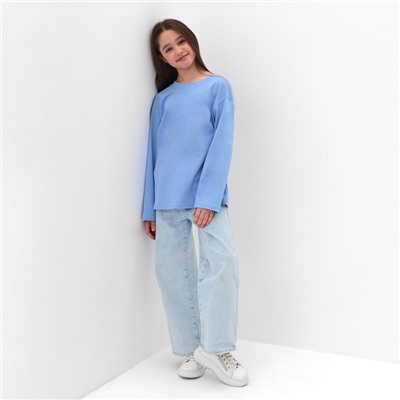 Лонгслив детский MINAKU, цвет голубой, рост 104 см