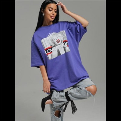 Футболка Амина (сиреневый Монро)