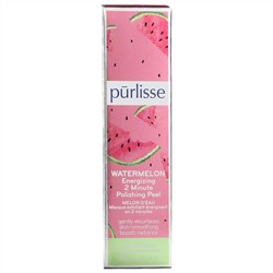 Purlisse, Watermelon, Energizing 2 Minute Polishing Peel, 2.5 fl oz (70 ml)