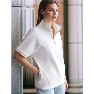 Джемпер из тонкого премиального футера с эластаном