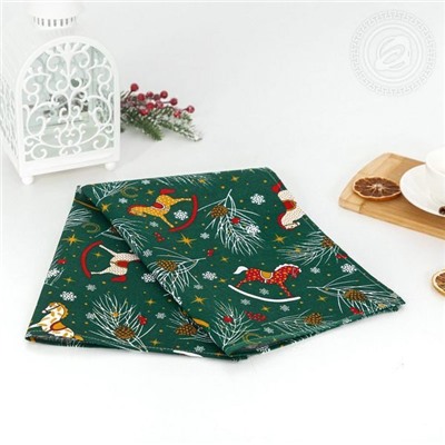 Полотенце 45*75 см. "Лошадки" рогожка хлопок 100%