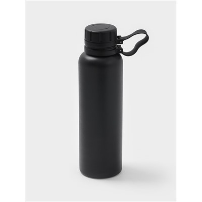 Термос 1 л «Мастер К», с ситечком, сохраняет тепло до 8 ч, нержавеющая сталь, черный